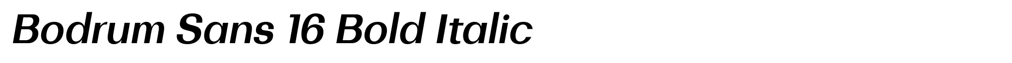 Bodrum Sans 16 Bold Italic image